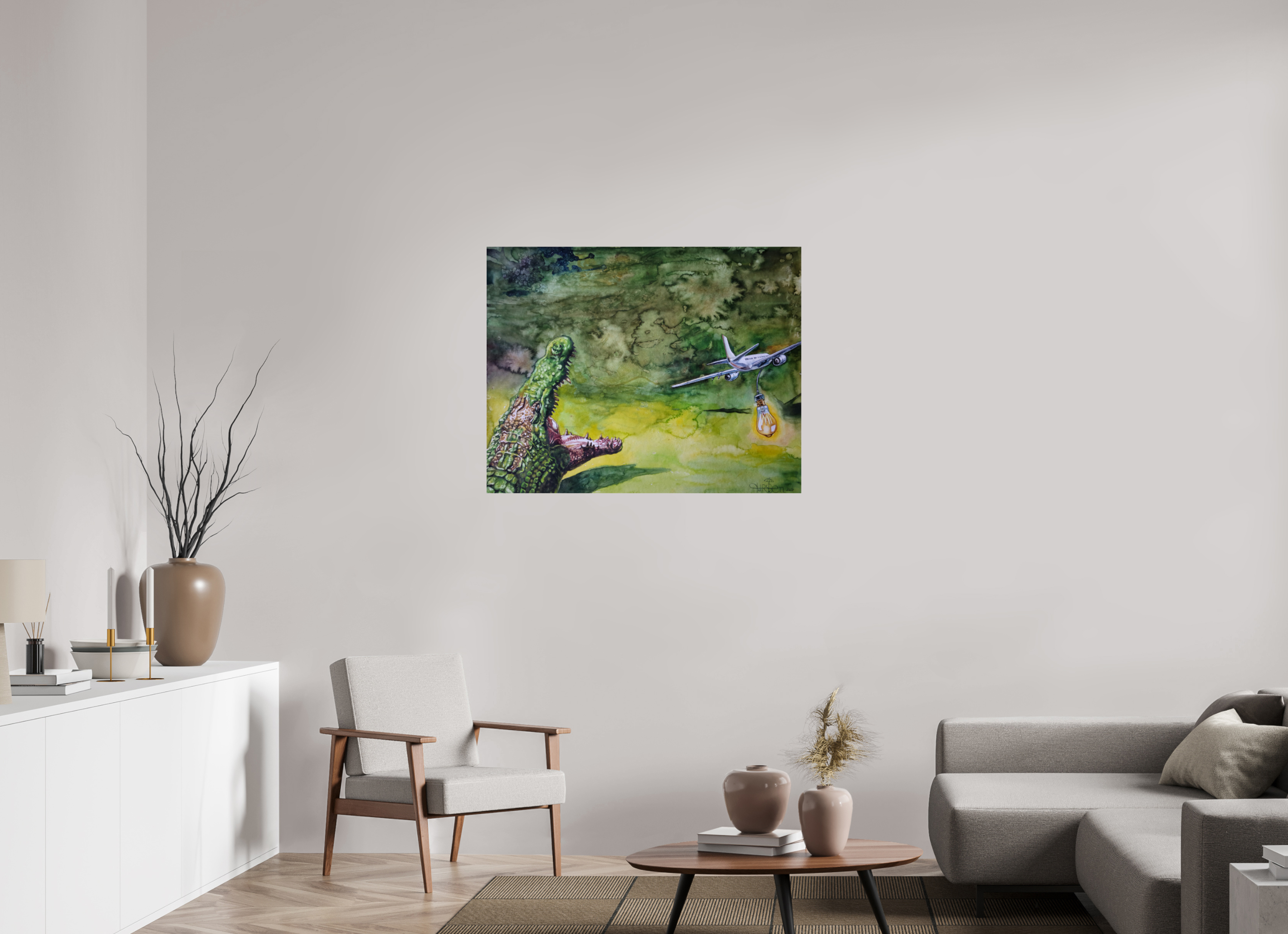 102,1 x 80 cm, Fine Art Print Die Jagd (Urlaubsdrang)