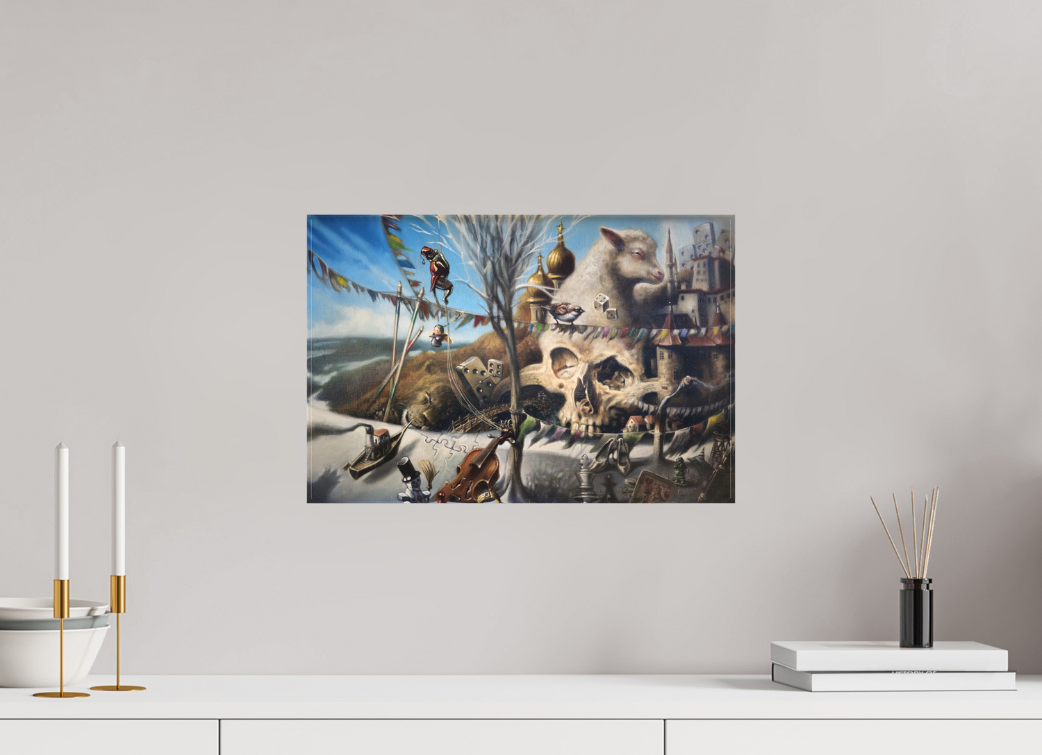 45 x 30 cm, Leinwand Die Diplomaturgie