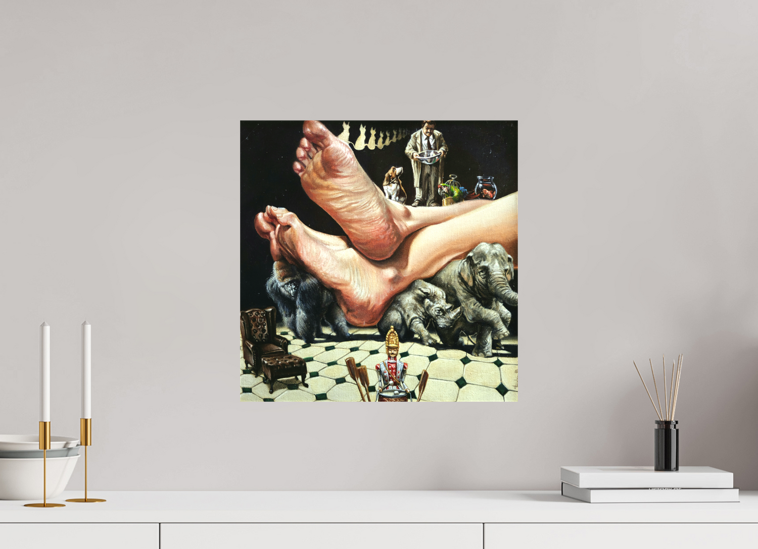 40 x 40,6 cm, Leinwand Domestizierung
