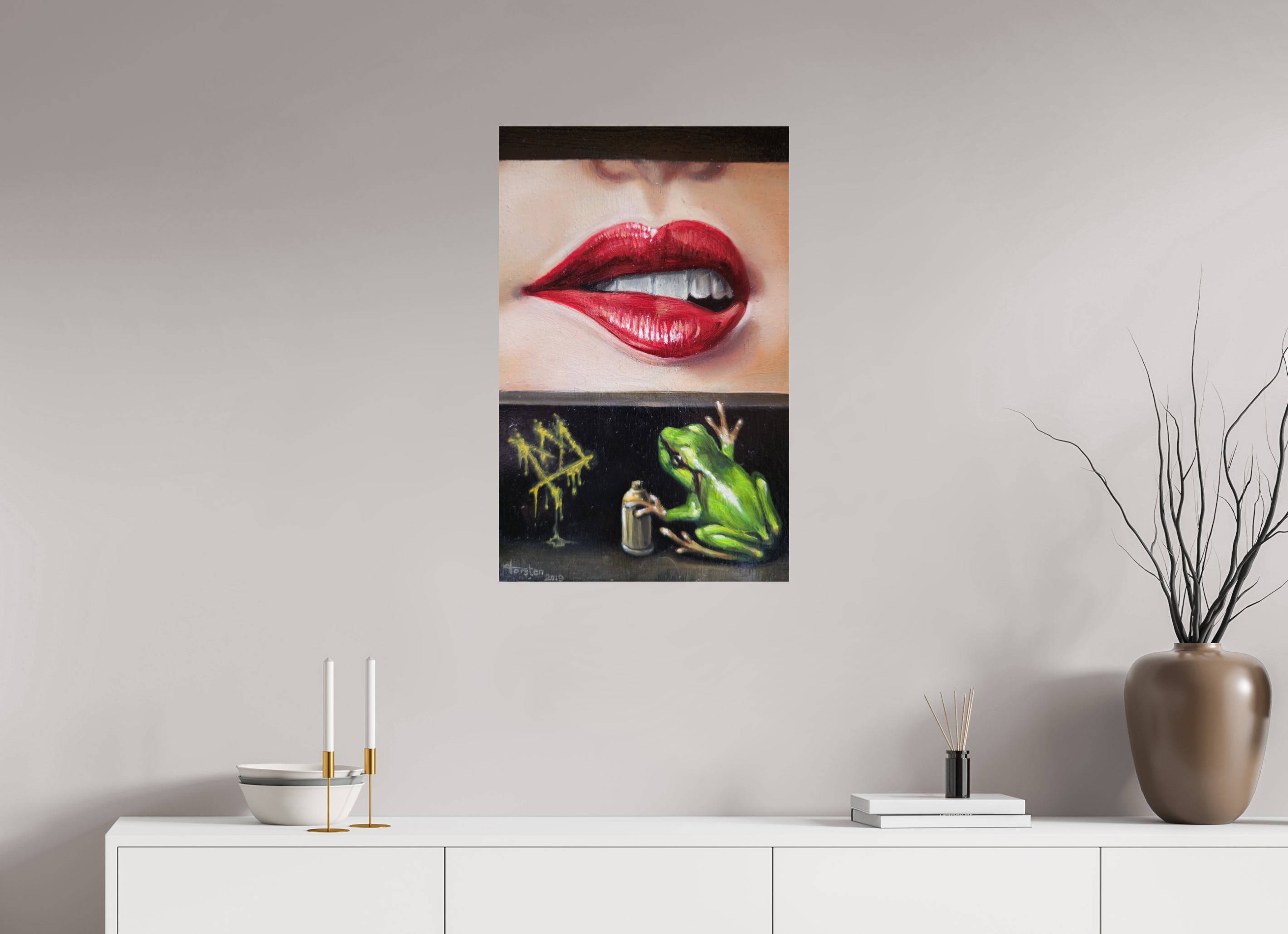 50 x 78,5 cm, Fine Art Print Der Froschkönig