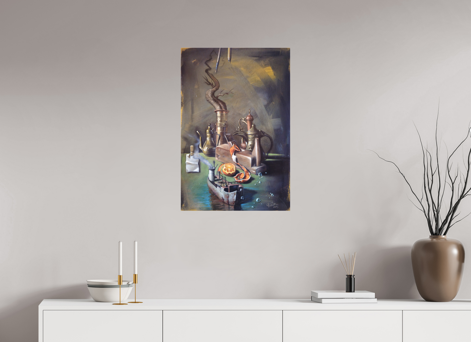 50 x 75 cm, Leinwand Un-realistisch