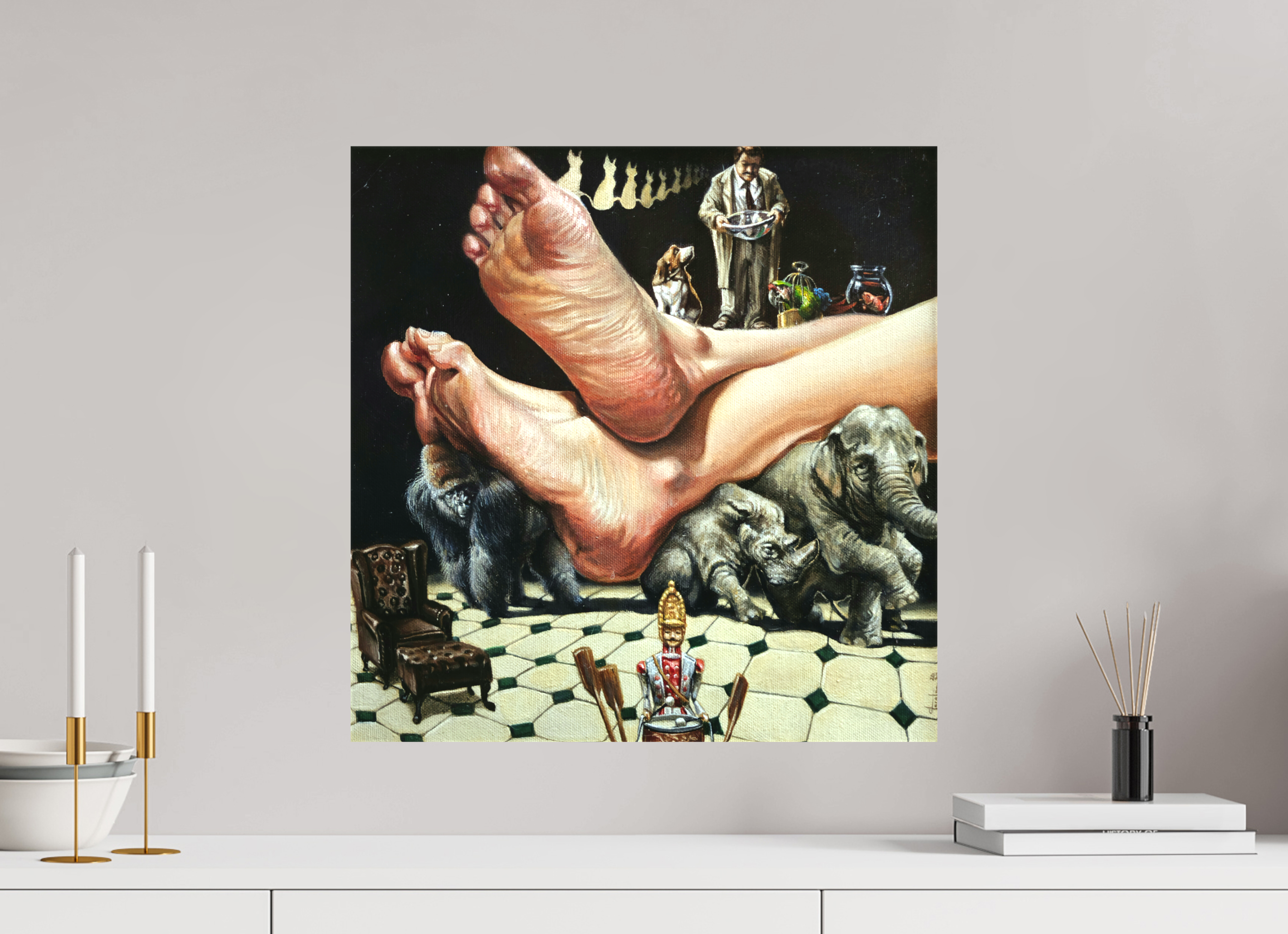 50 x 50,8 cm, Leinwand Domestizierung
