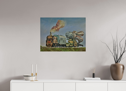 80 x 60 cm, Fine Art Print Fortschritt auf Rückzug