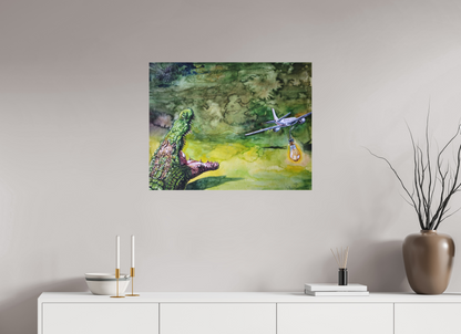 76,6 x 60 cm, Leinwand Die Jagd (Urlaubsdrang)
