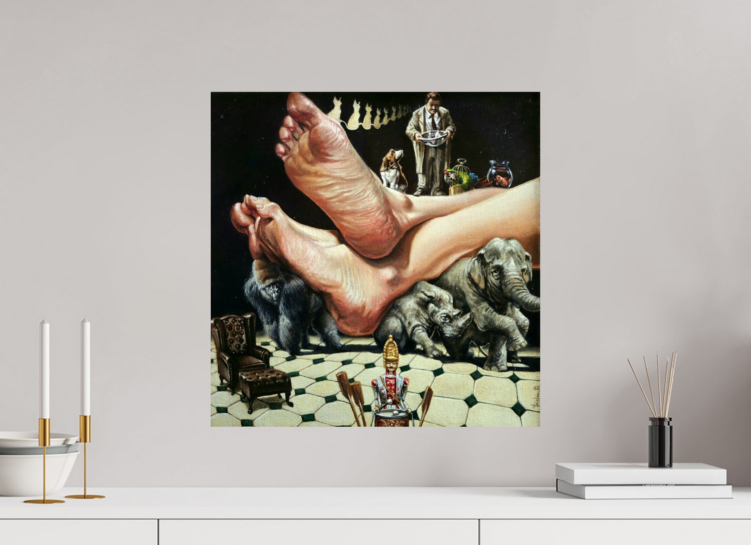50 x 50,8 cm, Fine Art Print Domestizierung