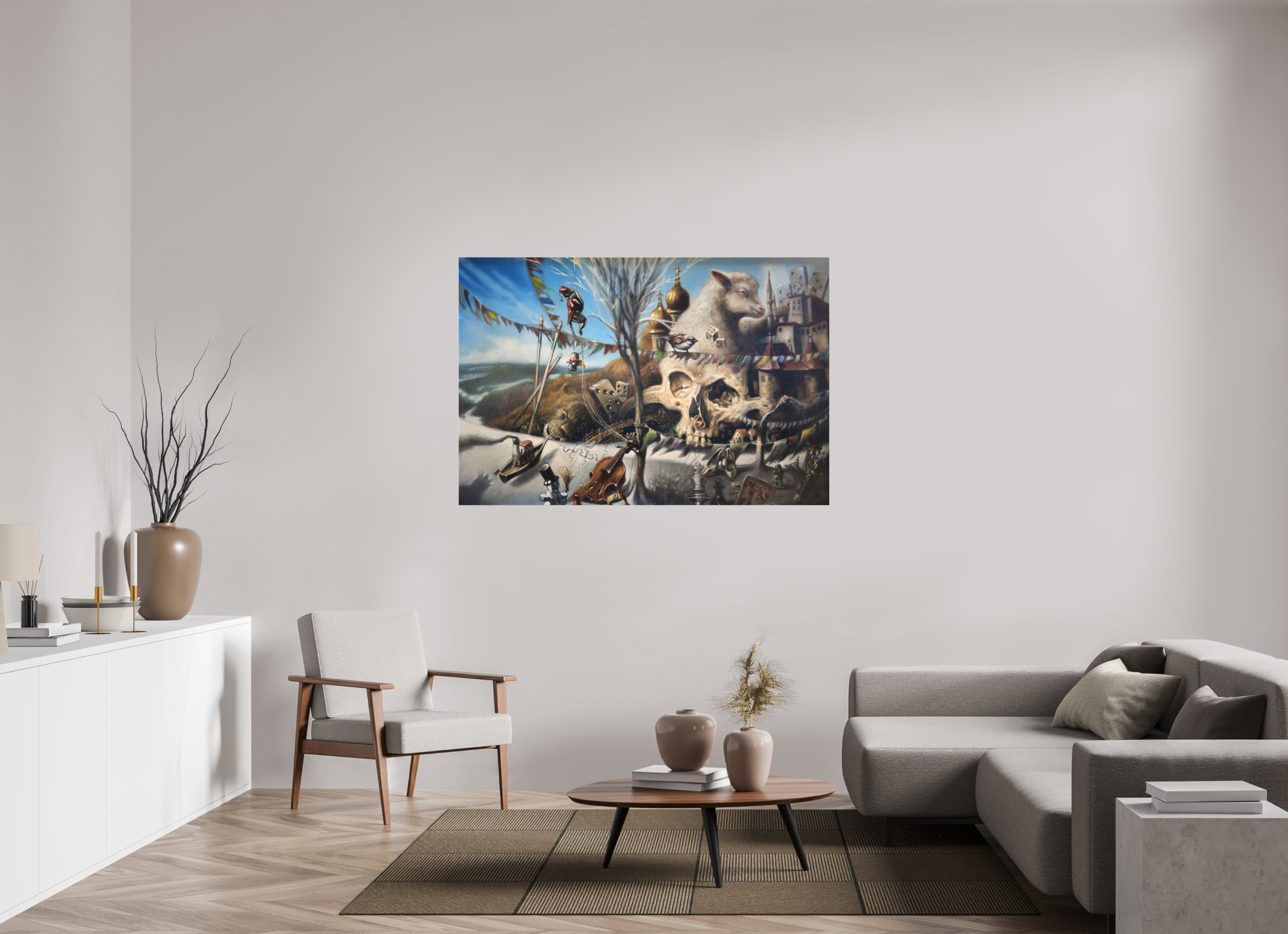 150 x 100 cm, Leinwand Die Diplomaturgie