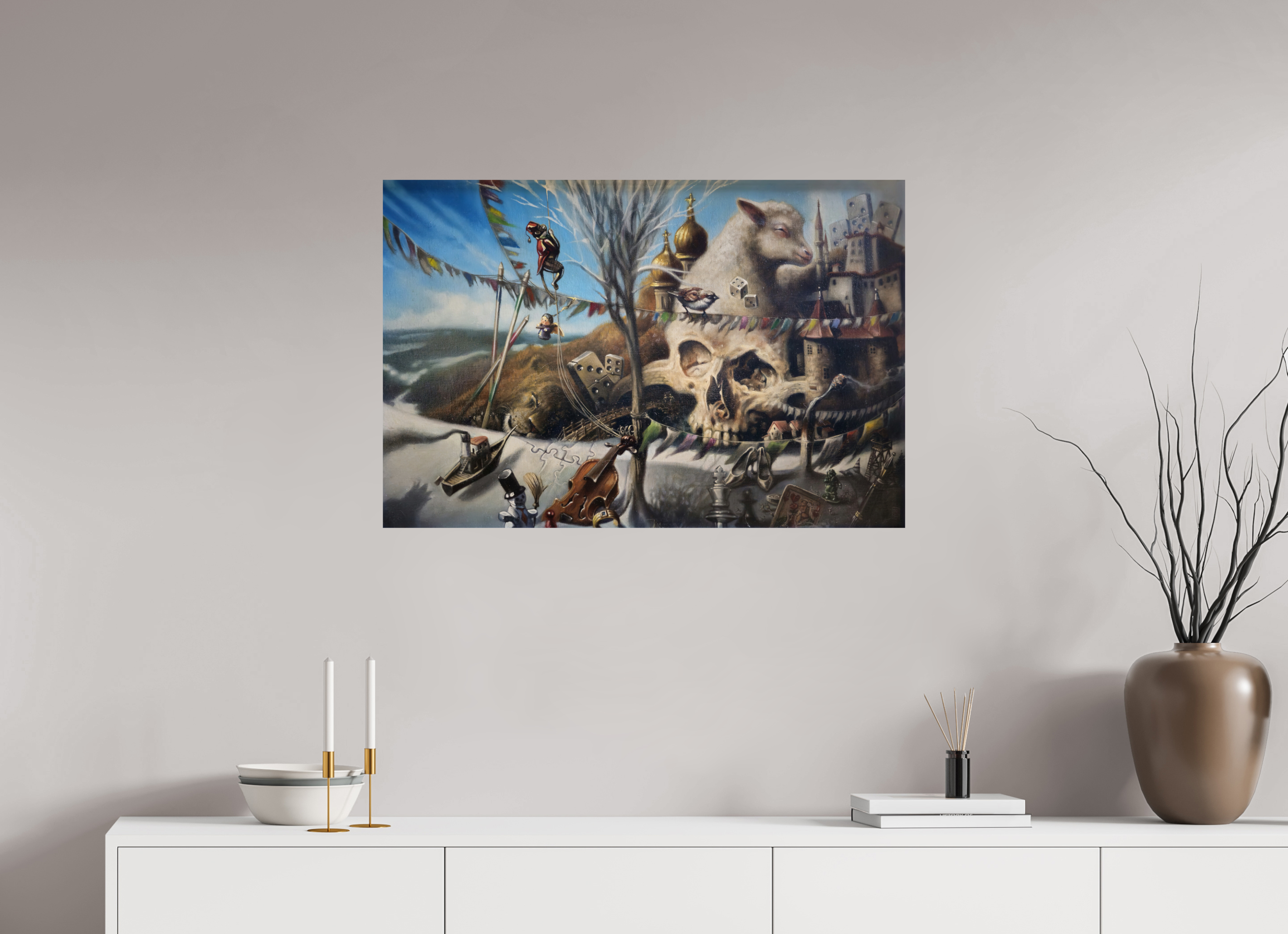 90 x 60 cm, Fine Art Print Die Diplomaturgie