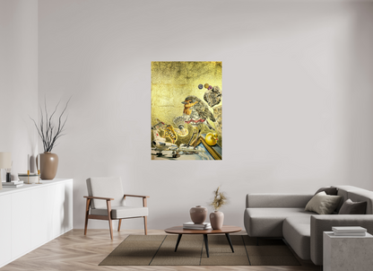 100 x 139 cm, Fine Art Print Schwebeteilchen
