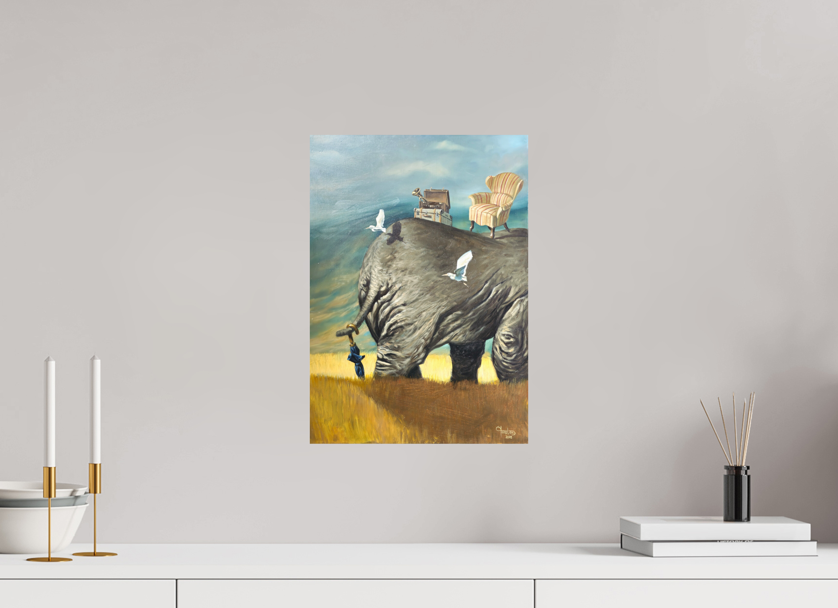DIN A3 (29,7 x 42 cm), Fine Art Print Sie gehen