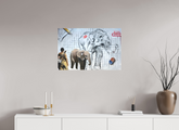 76,6 x 50 cm, Leinwand AUSRADIERT