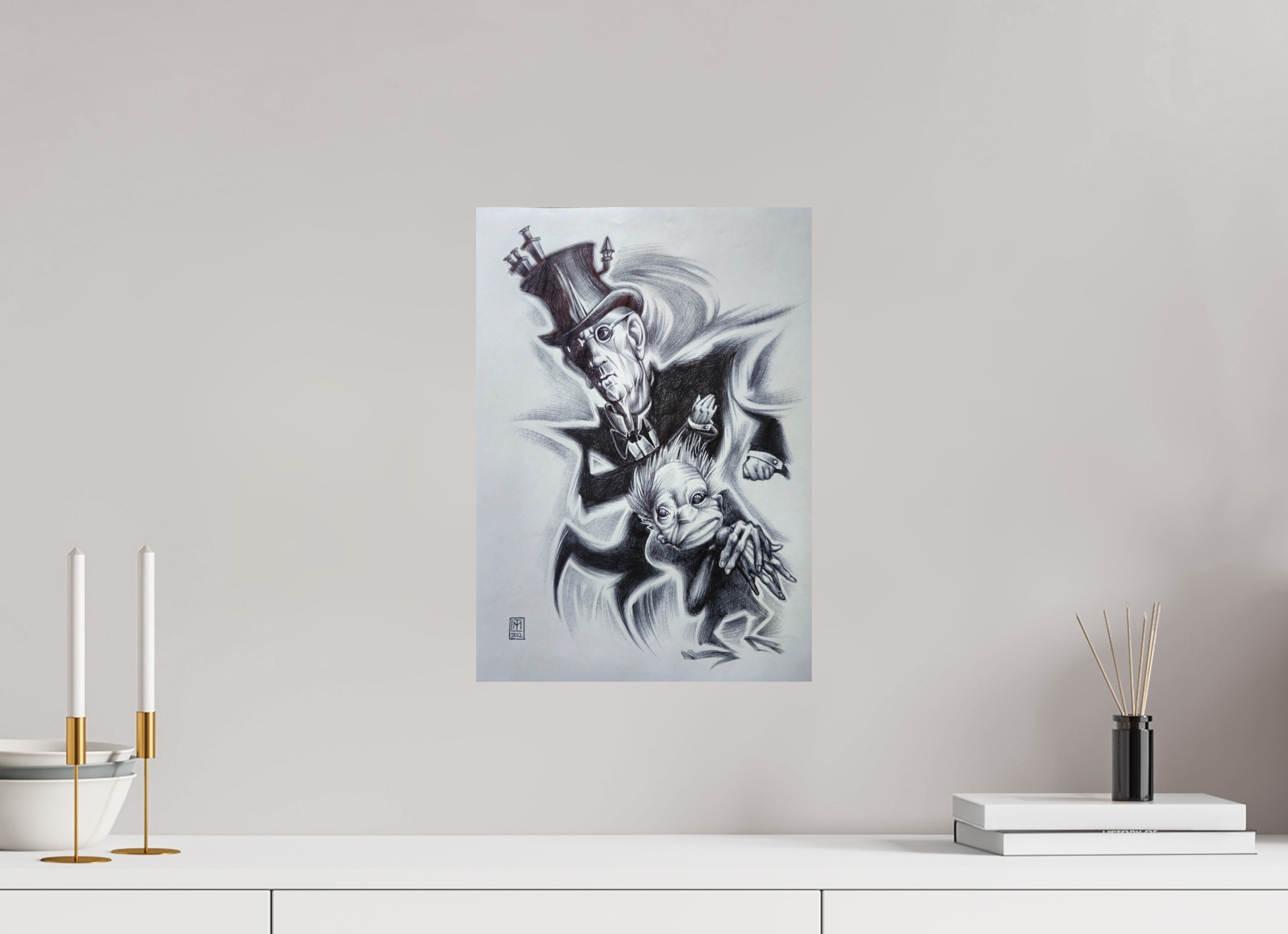 DIN A3 (29,7 x 42 cm), Fine Art Print The Industrial Sage (Der Hüter der Glut)