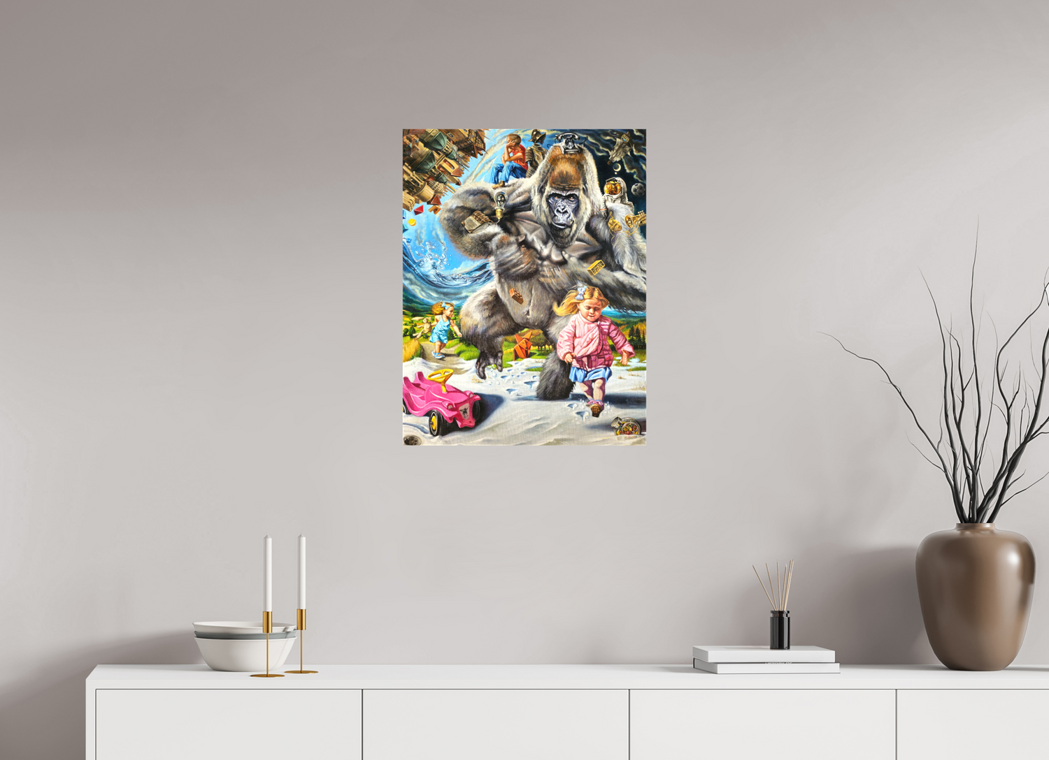 50 x 65,4 cm, Leinwand Kinderseelen
