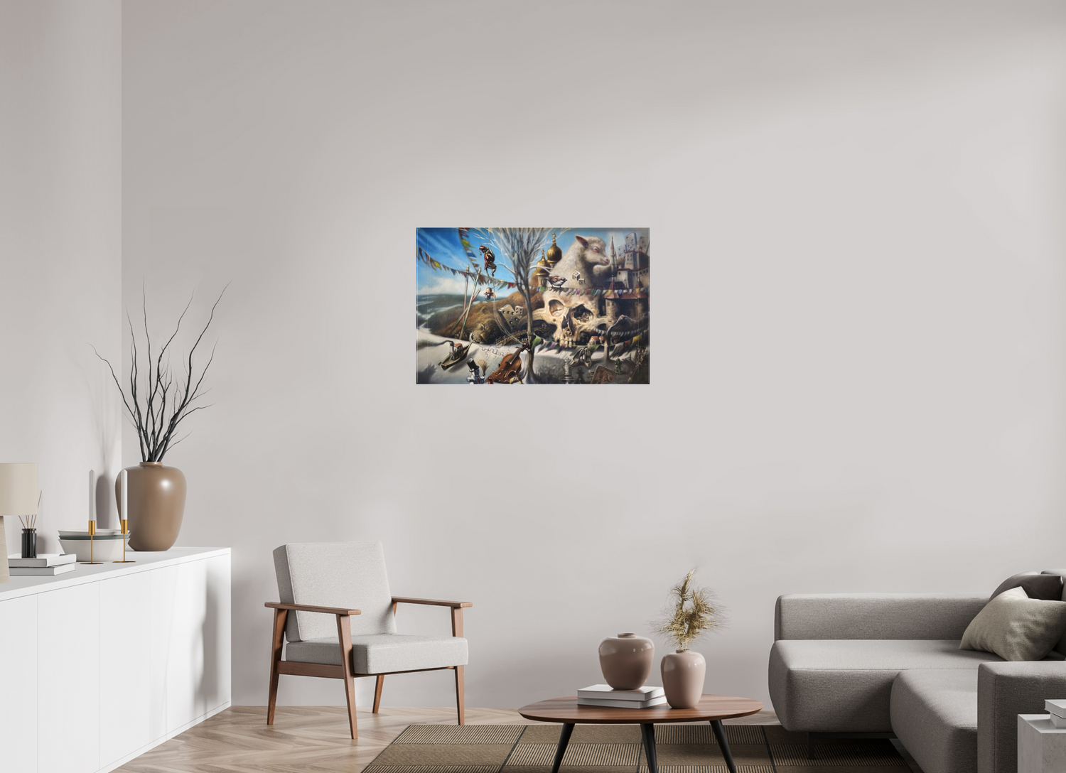 90 x 60 cm, Leinwand Die Diplomaturgie