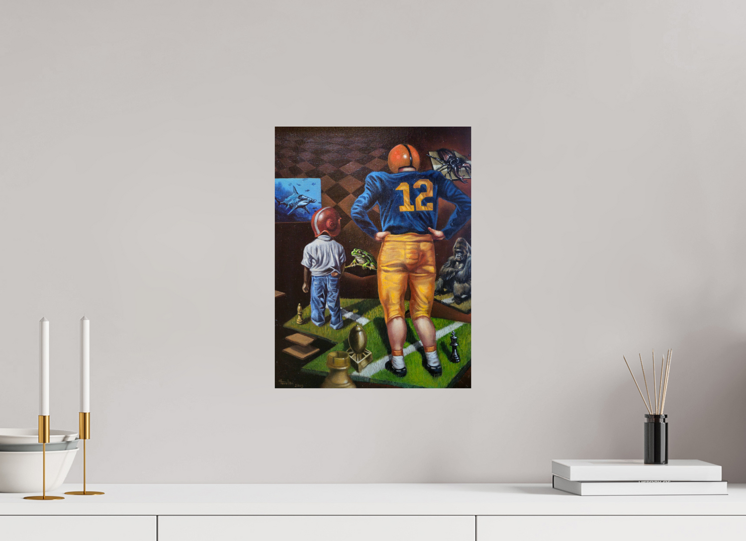 30 x 40 cm, Fine Art Print KolonisationsSchach