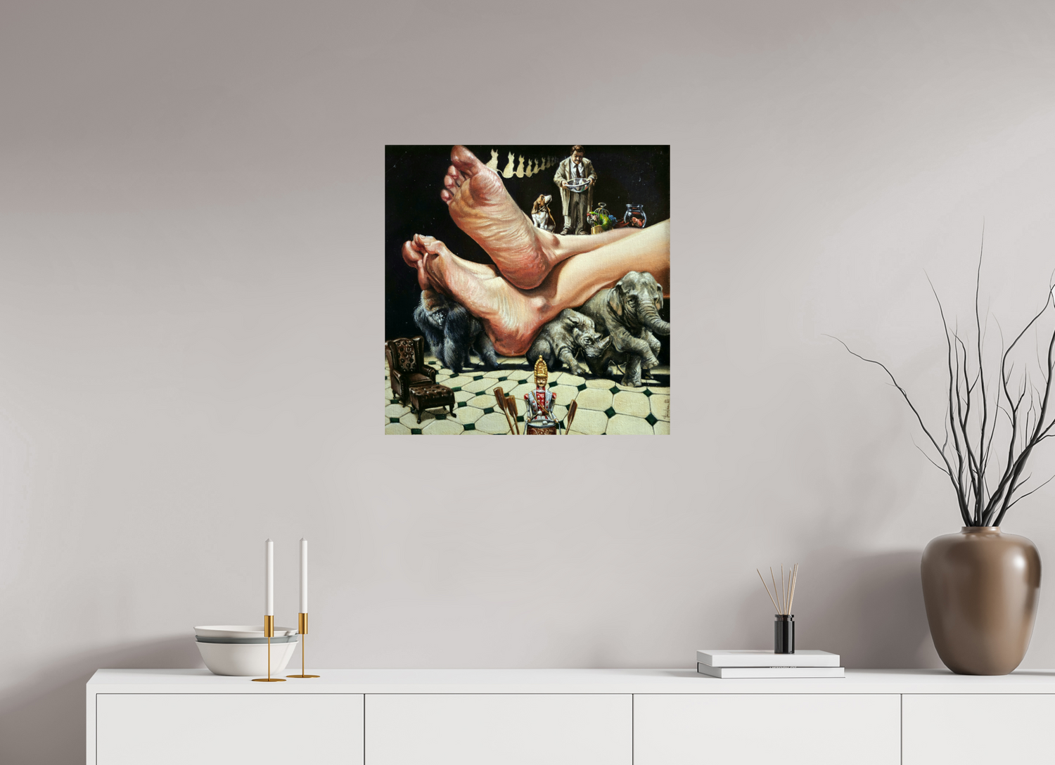 60 x 61 cm, Fine Art Print Domestizierung