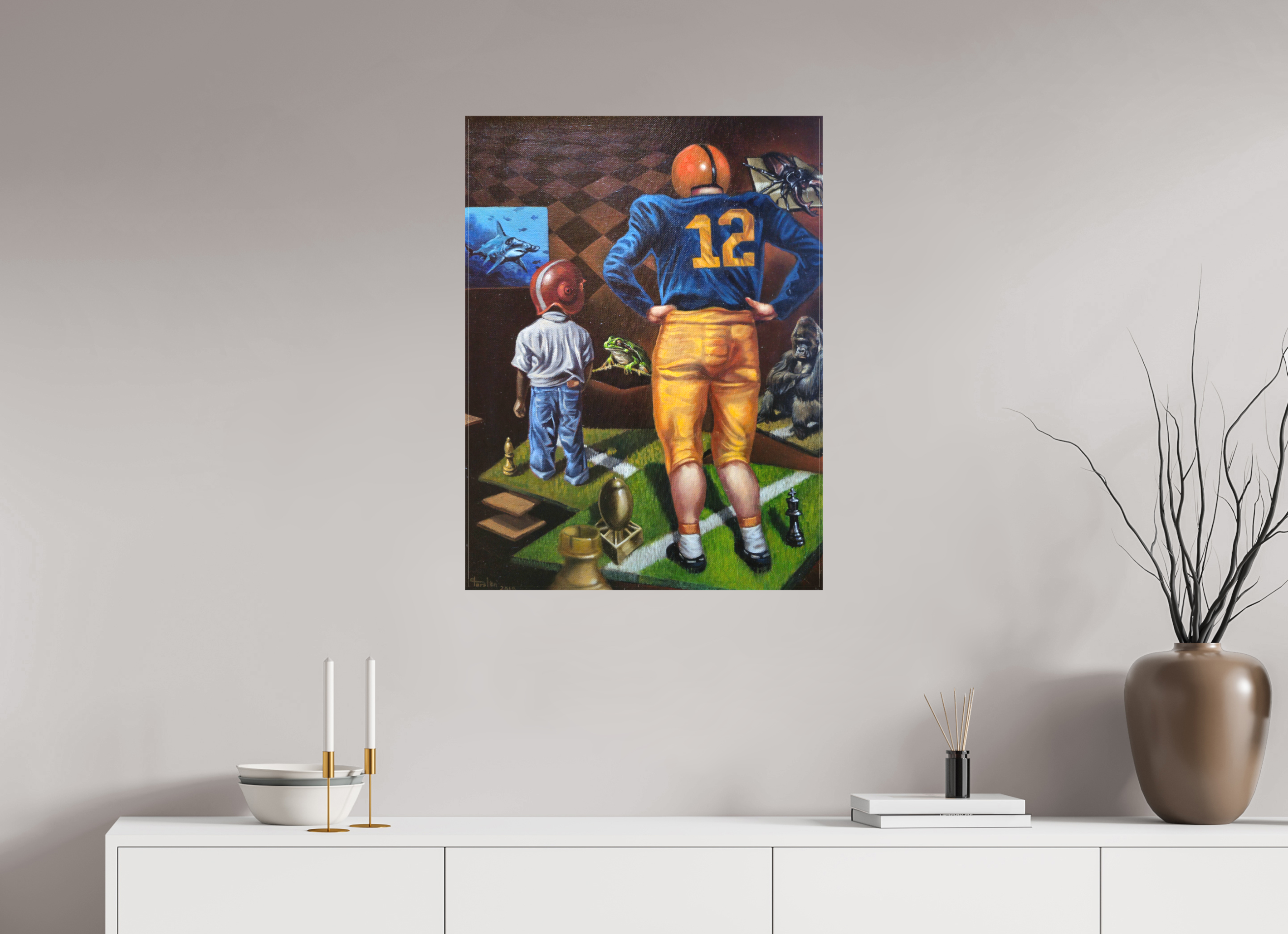 60 x 80 cm, Leinwand KolonisationsSchach