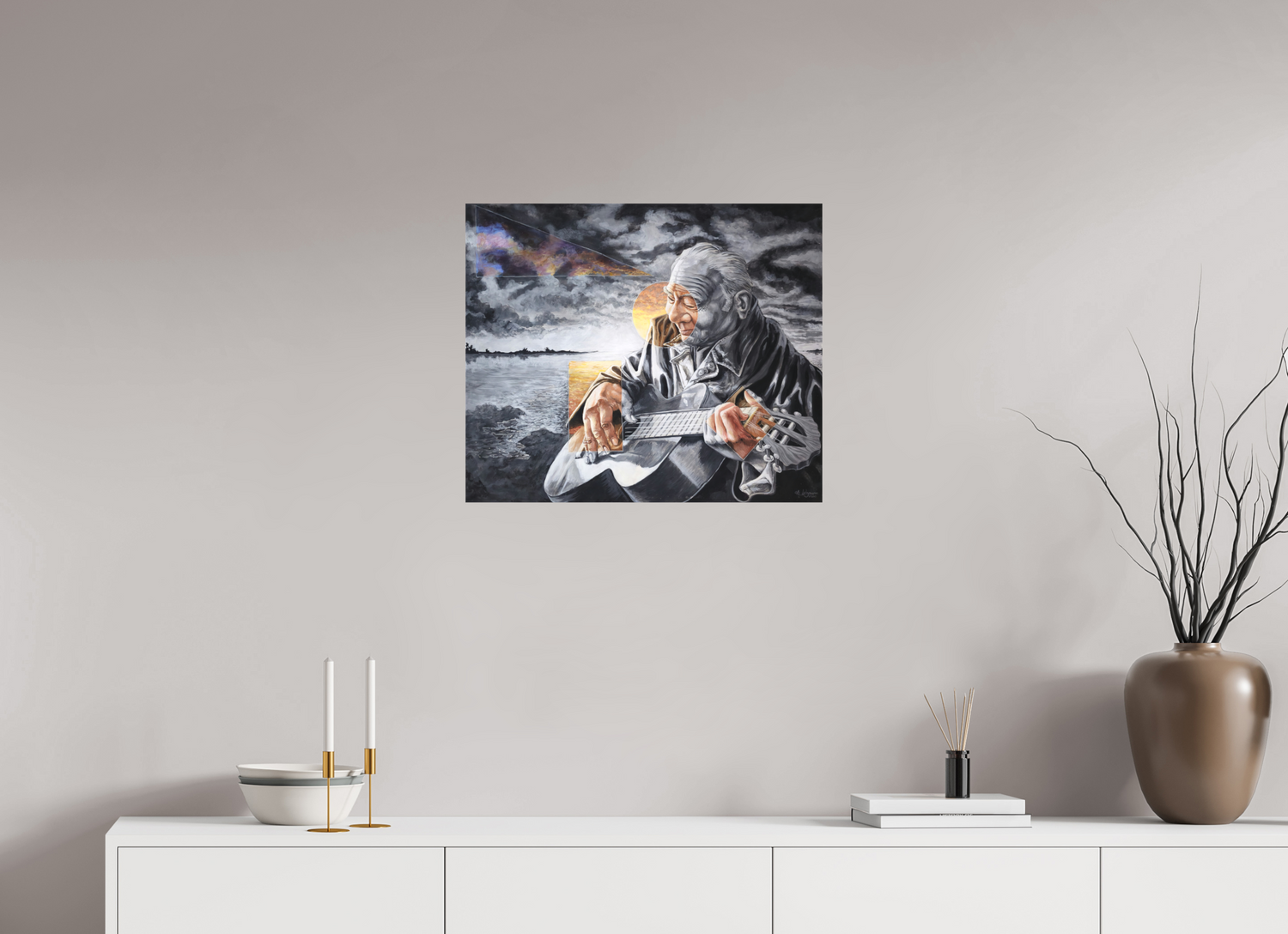 59,9 x 50 cm, Leinwand Abendstimmung