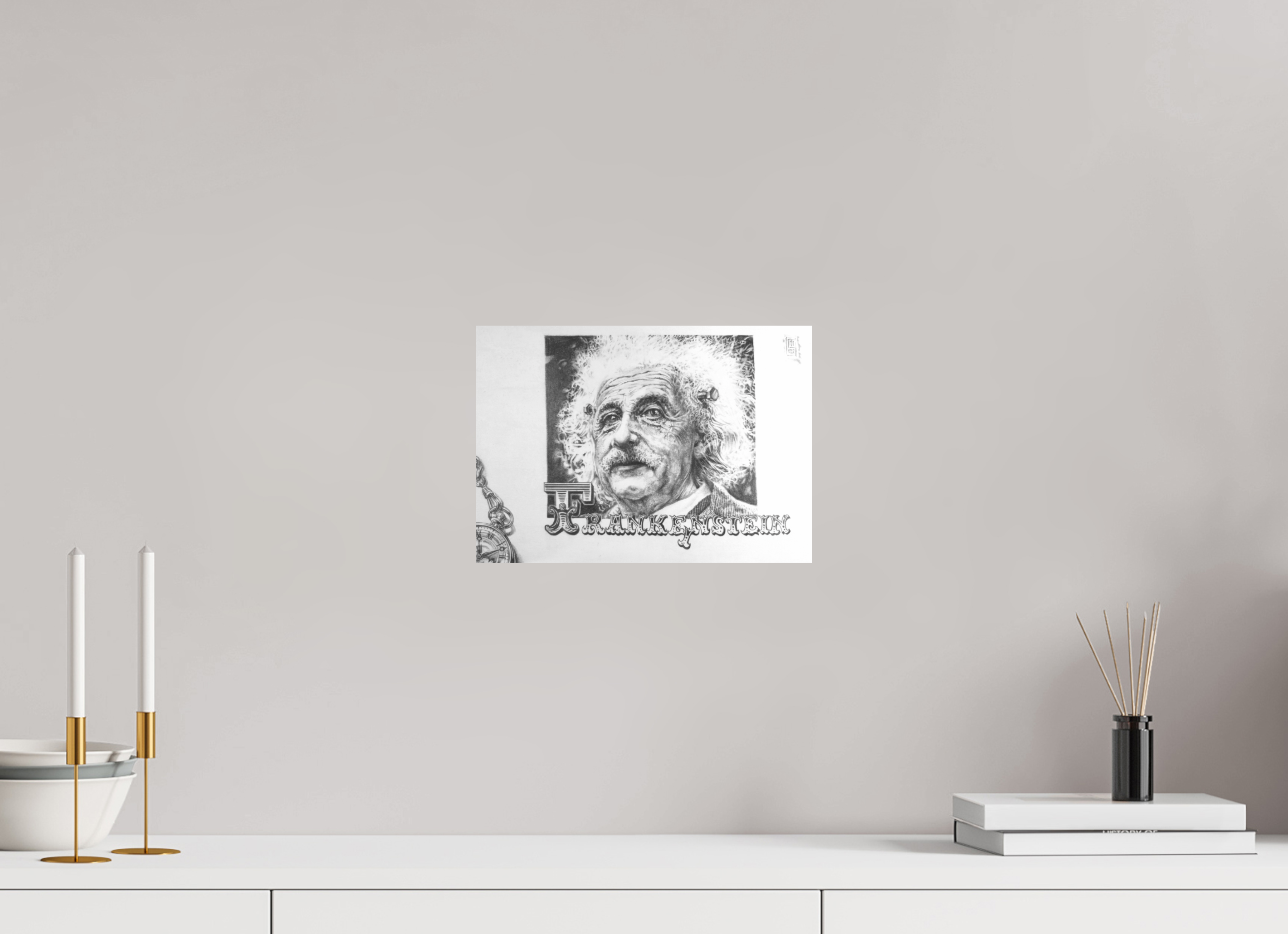 DIN A4 (29,7 x 21 cm), Fine Art Print Frank-E(i)nstein