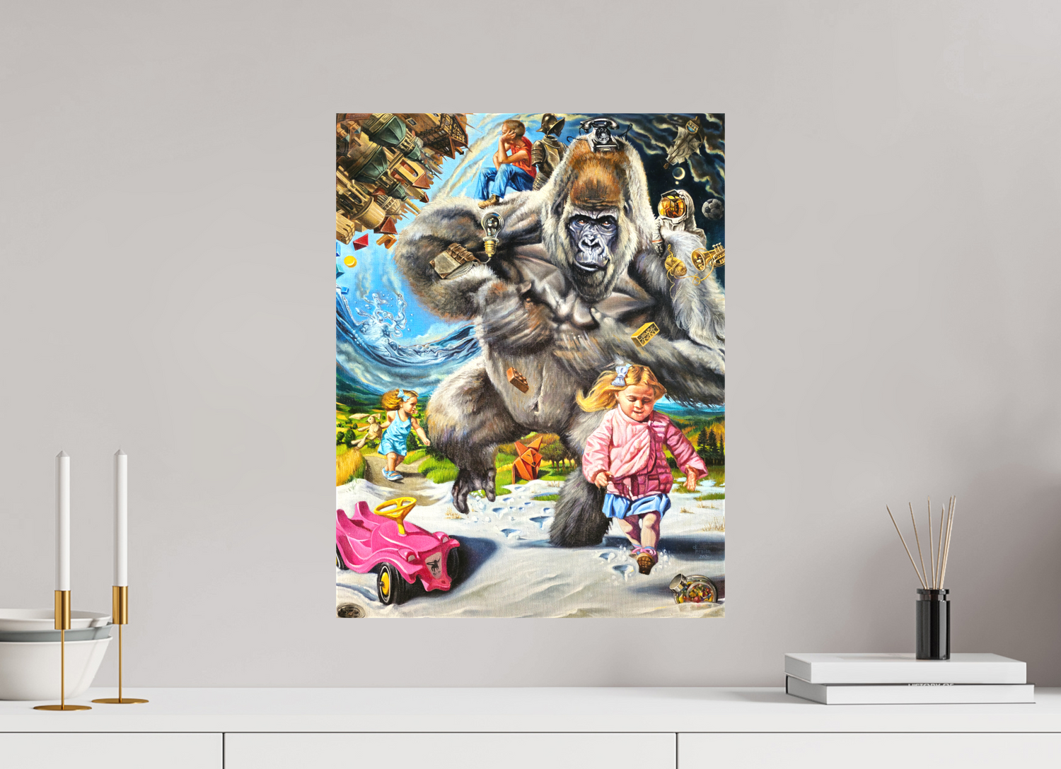 40 x 52,3 cm, Leinwand Kinderseelen