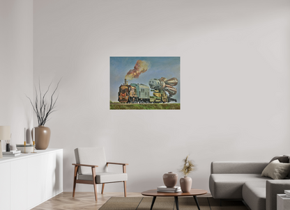 100 x 75 cm, Leinwand Fortschritt auf Rückzug