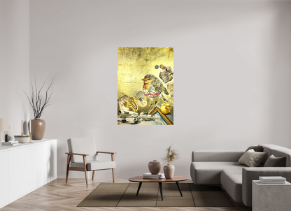 100 x 139 cm, Leinwand Schwebeteilchen