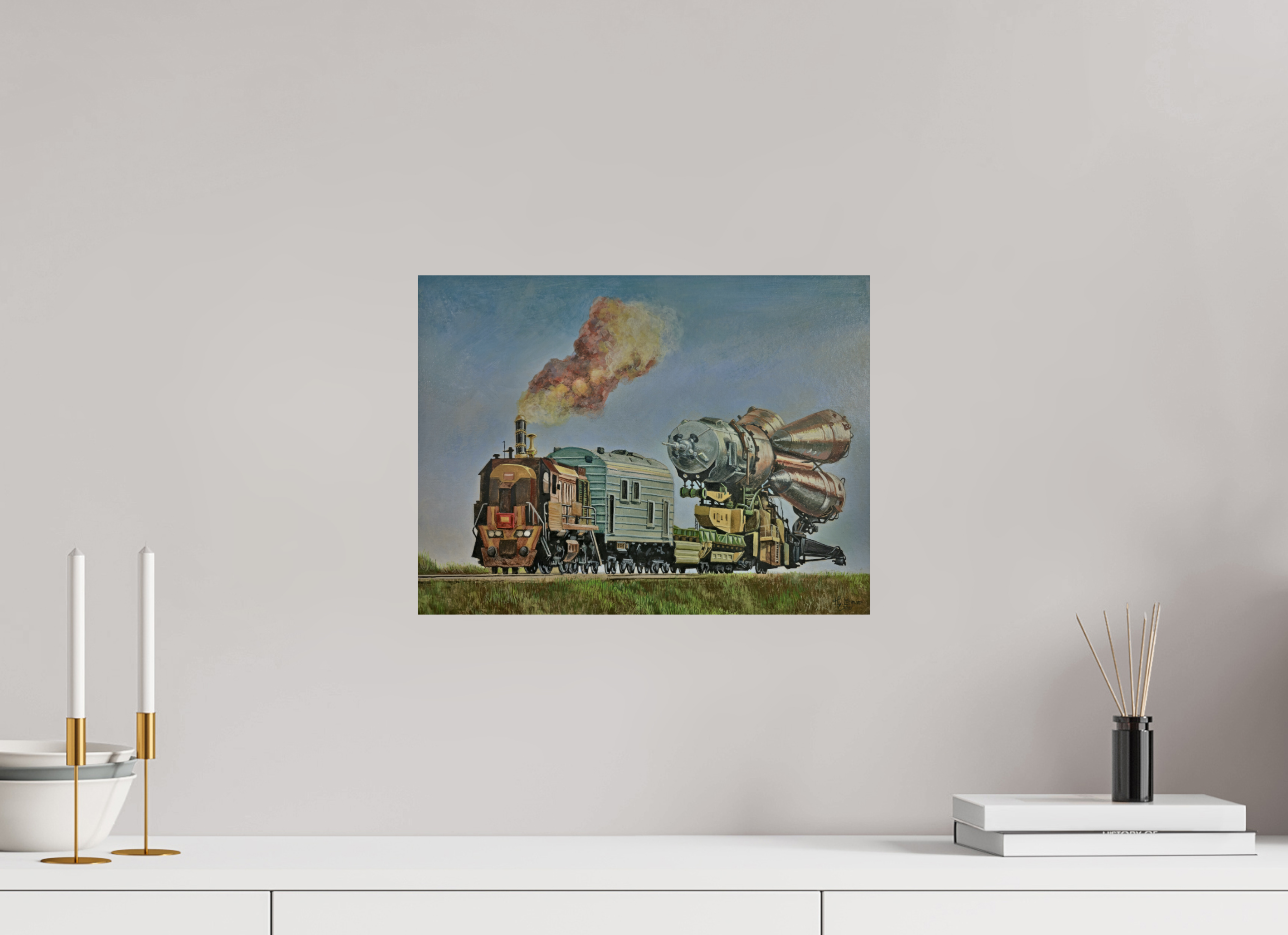 40 x 30 cm, Fine Art Print Fortschritt auf Rückzug