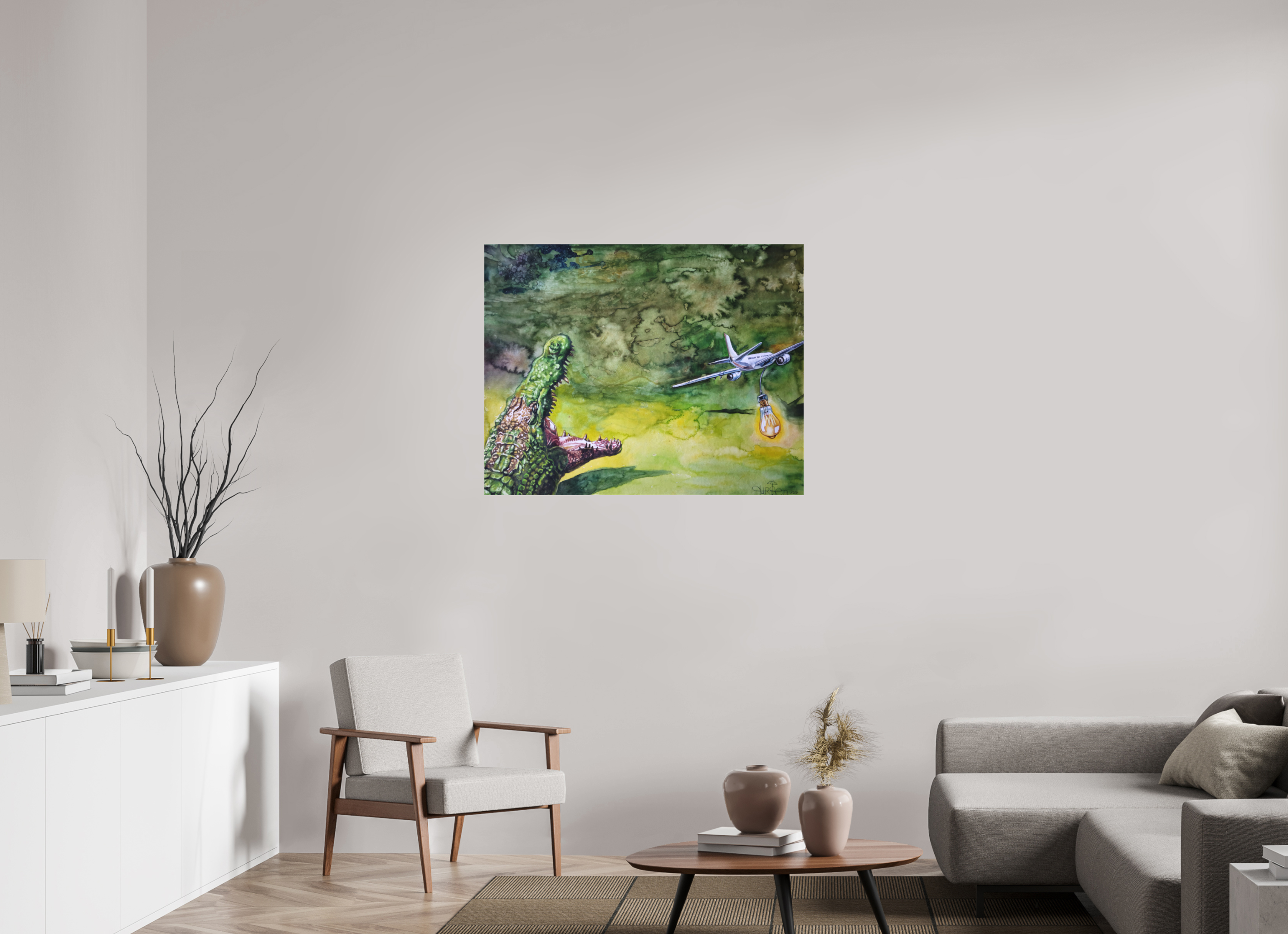 102,1 x 80 cm, Leinwand Die Jagd (Urlaubsdrang)