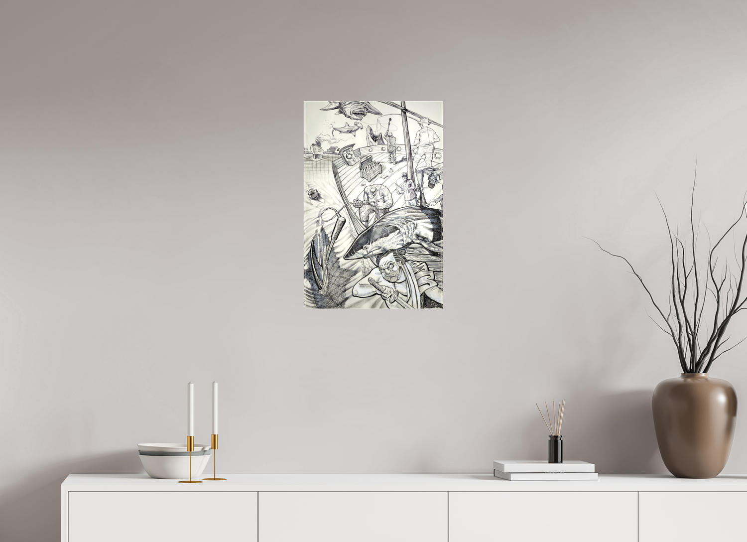 40 x 60 cm, Leinwand Der Fang