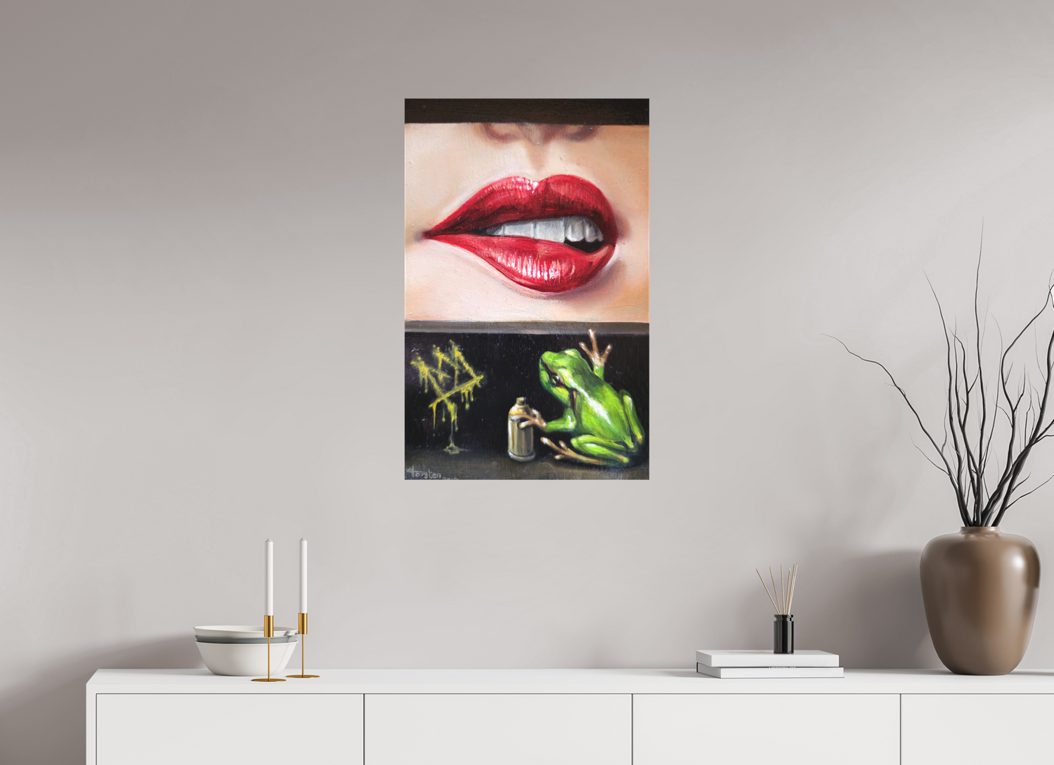 50 x 78,5 cm, Leinwand Der Froschkönig