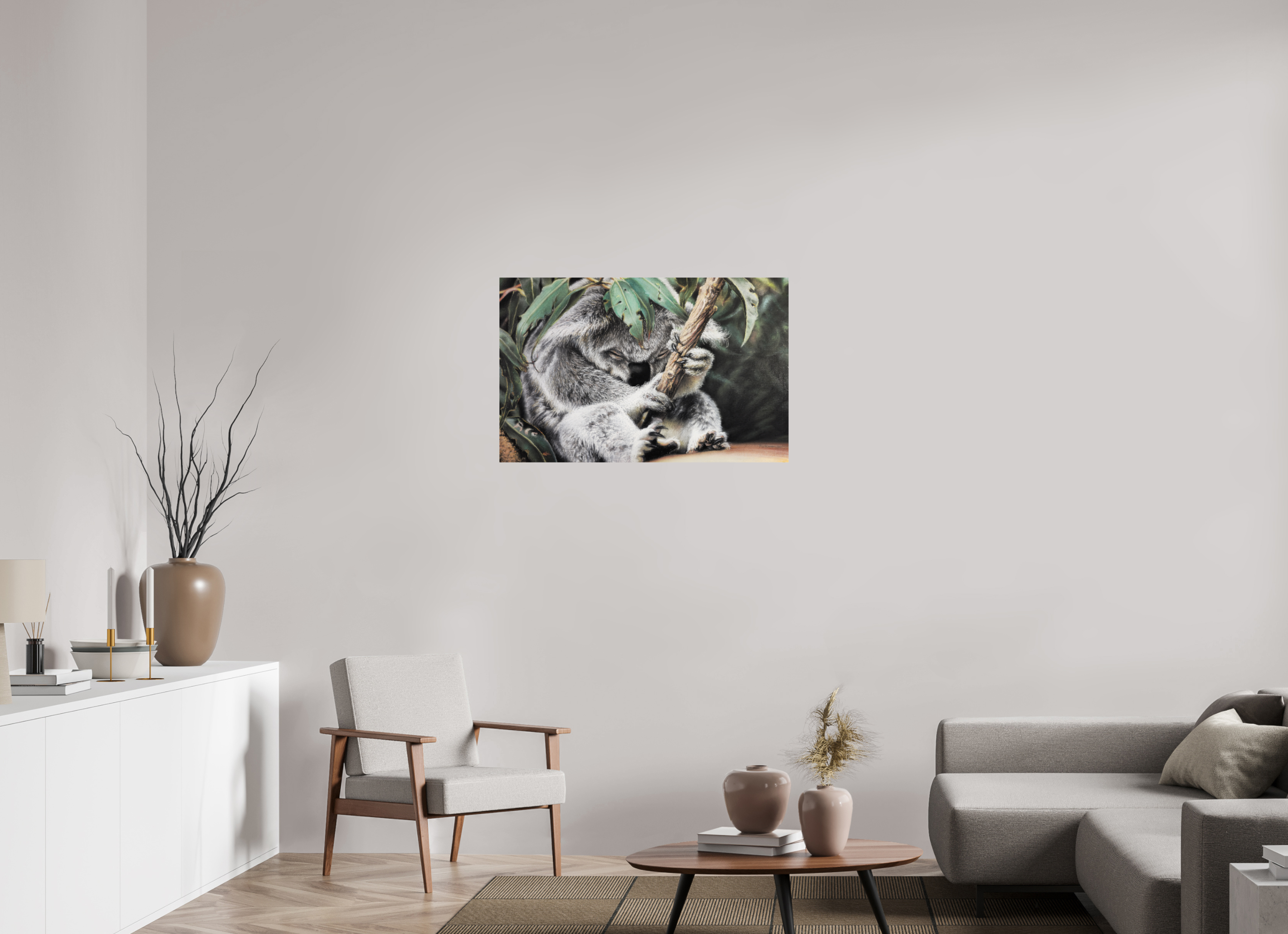 93,8 x 60 cm, Fine Art Print Hüter des Eukalyptus