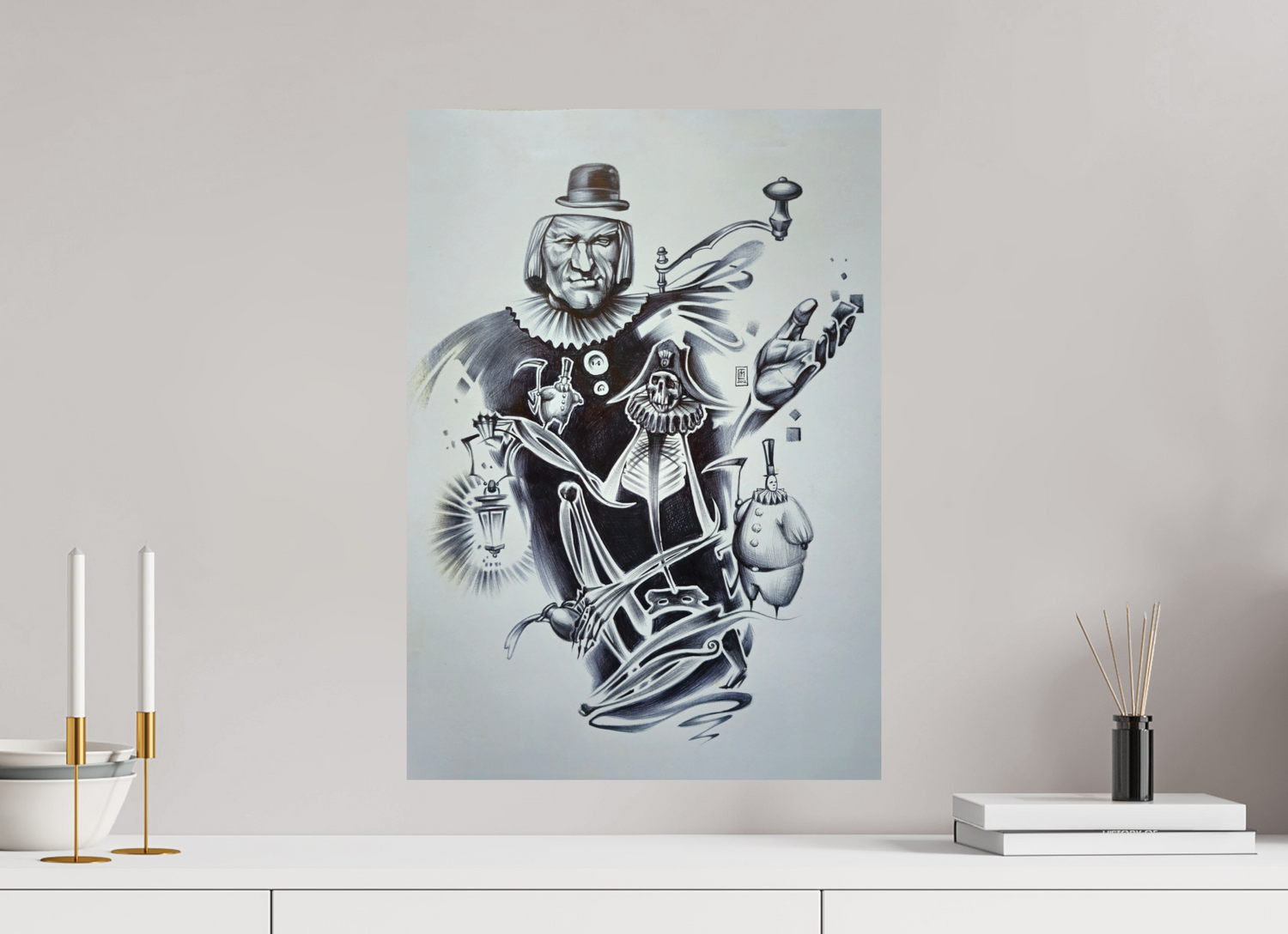 DIN A2 (42 x 59,4 cm), Fine Art Print Keeper of The Silence (Totengräber)