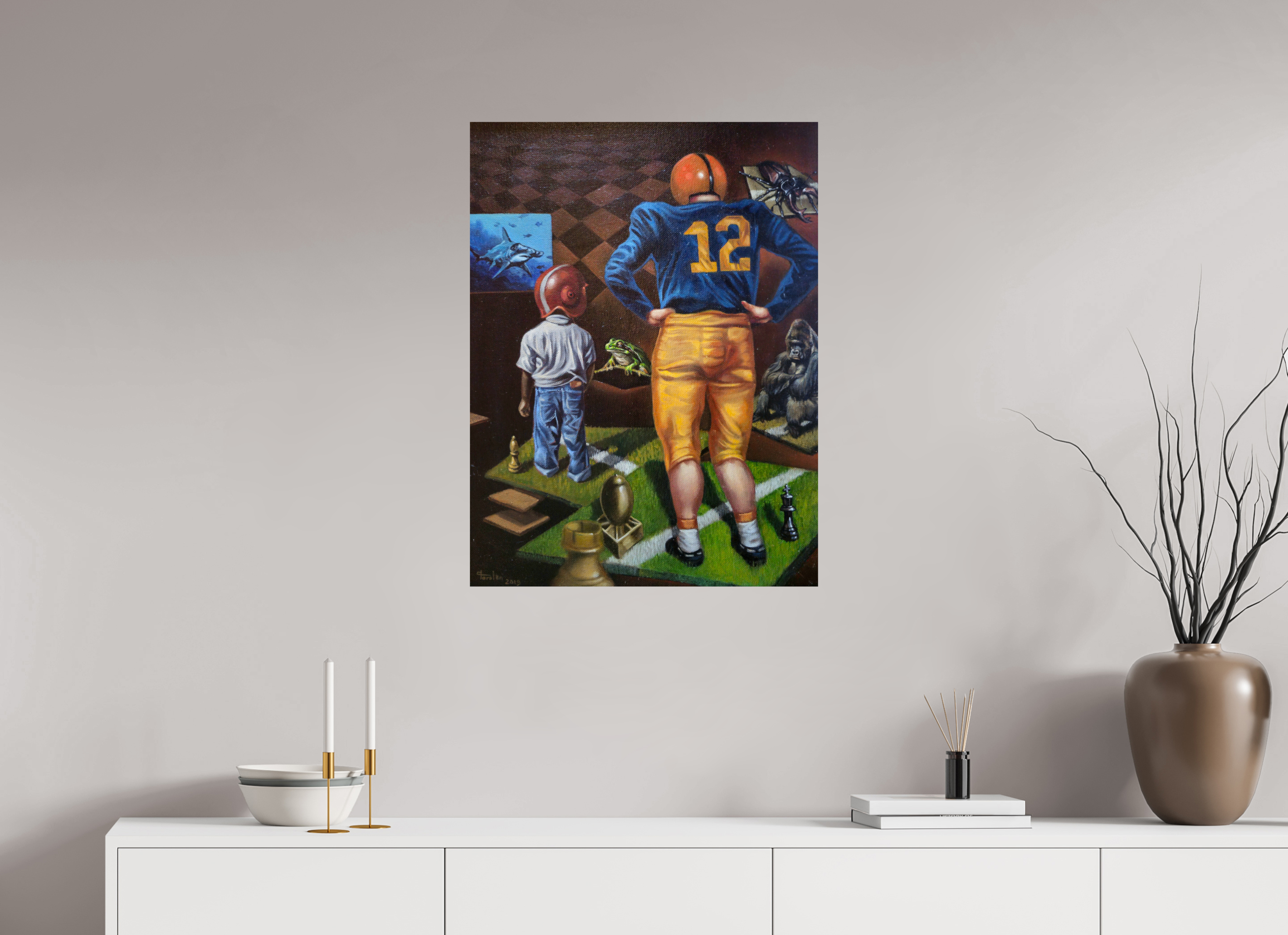 60 x 80 cm, Fine Art Print KolonisationsSchach