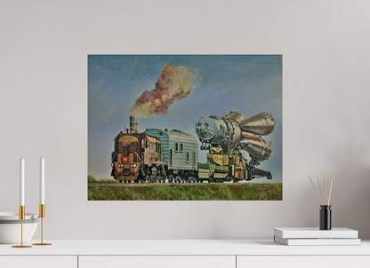 60 x 45 cm, Fine Art Print Fortschritt auf Rückzug