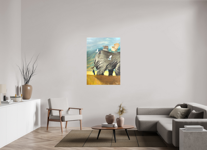 DIN A0 (84,1 x 118,9 cm), Leinwand Sie gehen
