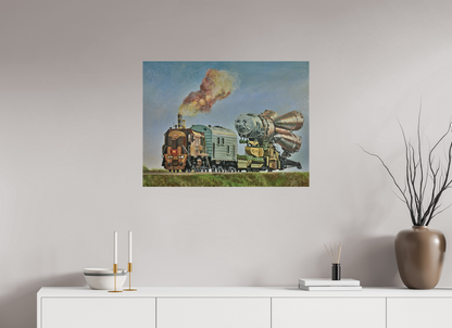 80 x 60 cm, Leinwand Fortschritt auf Rückzug