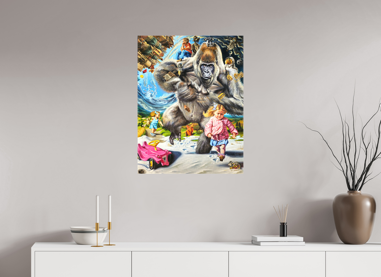 60 x 78,5 cm, Leinwand Kinderseelen