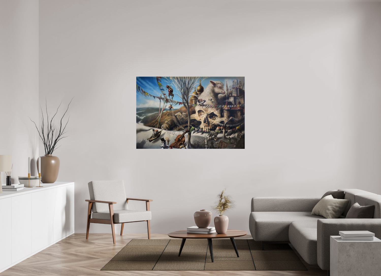 150 x 100 cm, Fine Art Print Die Diplomaturgie
