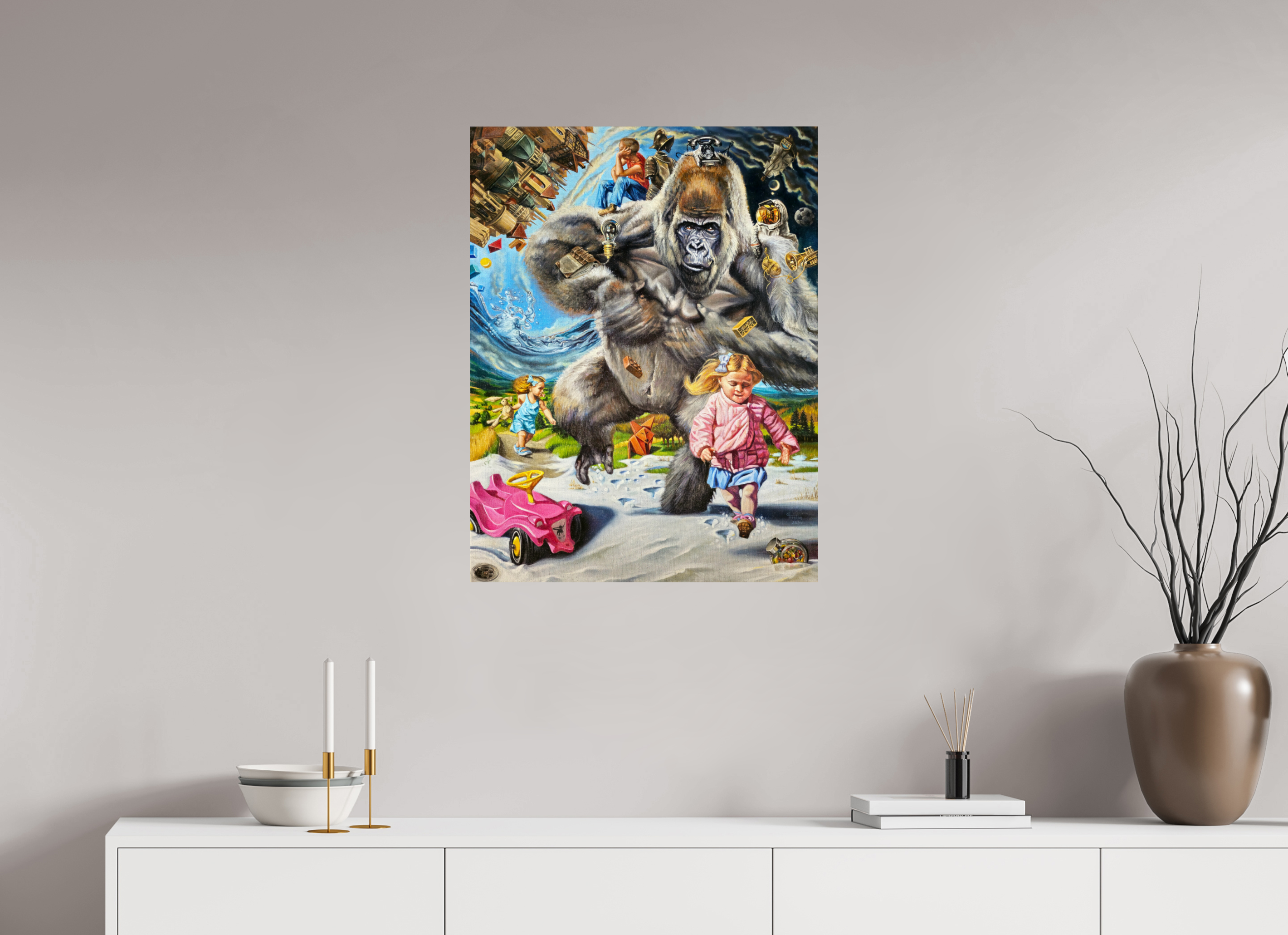 60 x 78,5 cm, Fine Art Print Kinderseelen